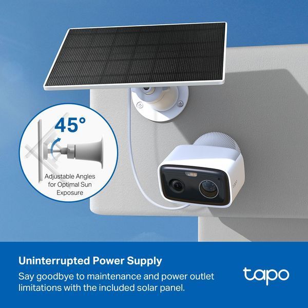 Комплект розумної бездротової камери TP-LINK TAPO C400 KIT 2K QHD та сонячної панелі TAPO-C400KIT фото