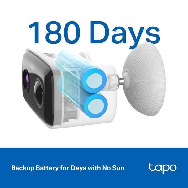 Комплект розумної бездротової камери TP-LINK TAPO C400 KIT 2K QHD та сонячної панелі TAPO-C400KIT фото
