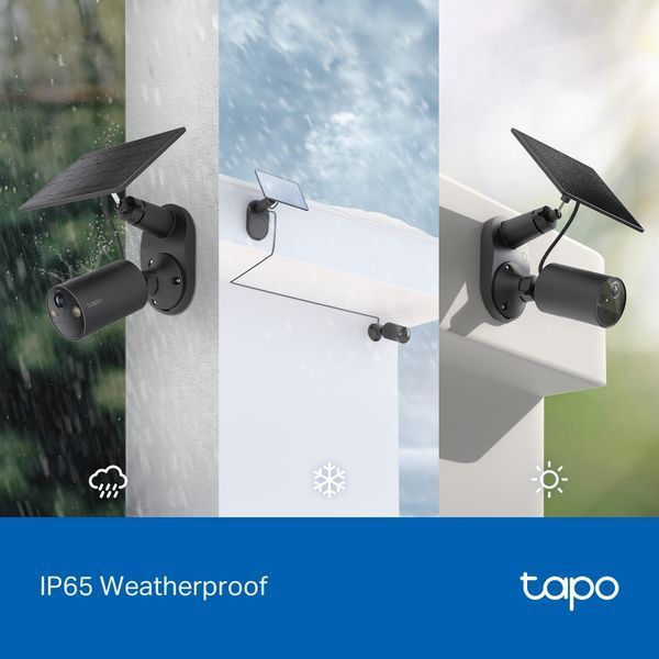 Комплект розумної бездротової камери TP-LINK TAPO C411 KIT 2K QHD та сонячної панелі TAPO-C411KIT фото