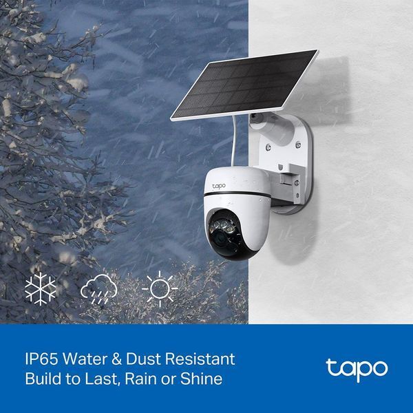 Комплект розумної бездротової камери TP-LINK TAPO C610 KIT 2K QHD та сонячної панелі TAPO-C610KIT фото