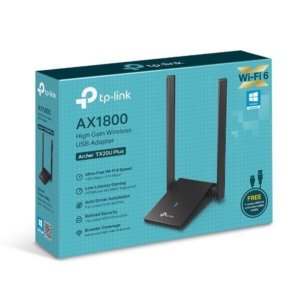 WiFi-адаптер TP-LINK Archer TX20U Plus AX1800 USB 3.0 ARCHER-TX20U-PLUS фото