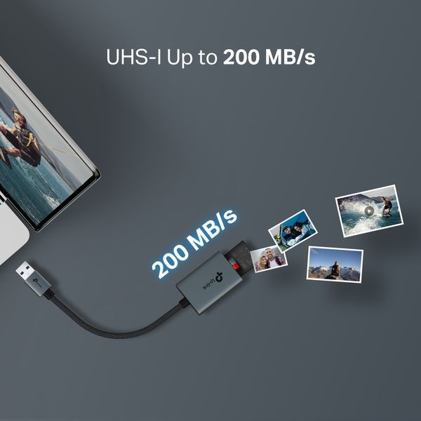 USB-Концентратор TP-Link UA430 1xSD, 1x-microSD, USB TypeA UA430 фото