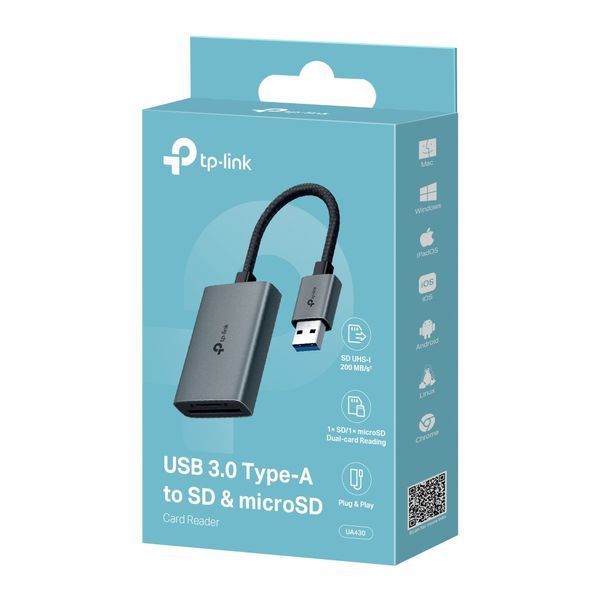 USB-Концентратор TP-Link UA430 1xSD, 1x-microSD, USB TypeA UA430 фото