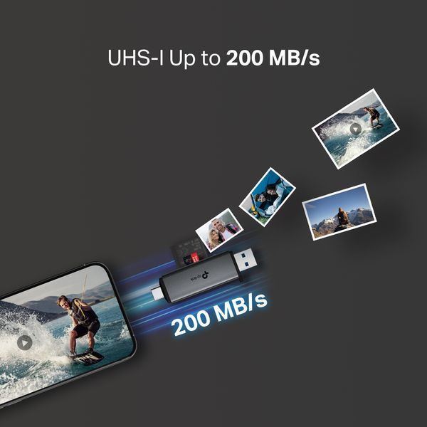 USB-Концентратор TP-Link UA430D 1xSD, 1x-microSD, USB TypeC&A UA430D фото