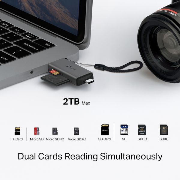 USB-Концентратор TP-Link UA430D 1xSD, 1x-microSD, USB TypeC&A UA430D фото