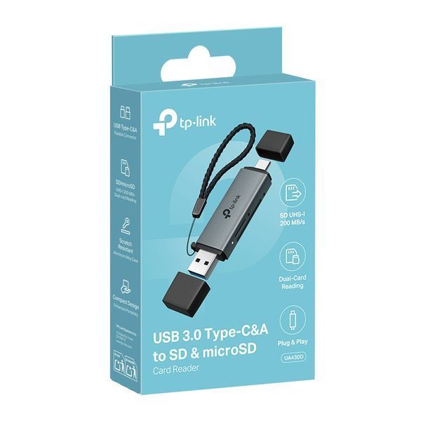 USB-Концентратор TP-Link UA430D 1xSD, 1x-microSD, USB TypeC&A UA430D фото