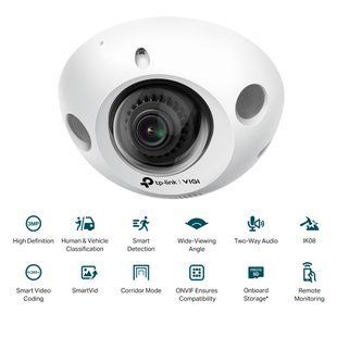 IP-Камера TP-LINK VIGI C230I Mini-2.8, PoE, 3Мп, 2,8 мм, H265+, Dome, ІЧ 30 м, внутрішня VIGI-C230I-MINI-2.8 фото