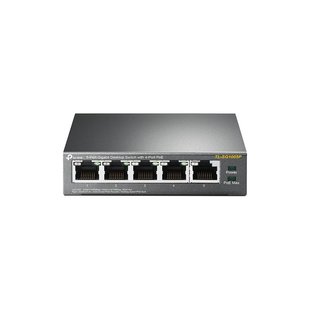 Комутатор TP-LINK TL-SG1005P 5xGE (4xPoE), 56Вт, Некерований TL-SG1005P фото