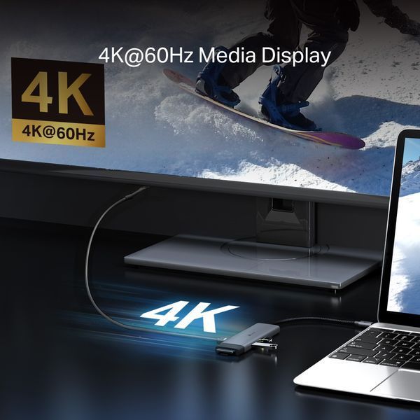 Хаб USB TP-LINK UH7021C USB-C > 3xUSB3.0/1xHDMI/1xSD/1xmicroSD/1xPD 100Wh UH7021C фото