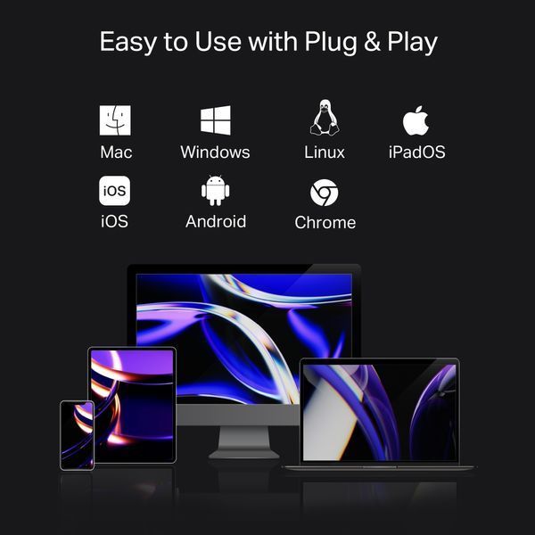 Хаб USB TP-LINK UH7021C USB-C > 3xUSB3.0/1xHDMI/1xSD/1xmicroSD/1xPD 100Wh UH7021C фото