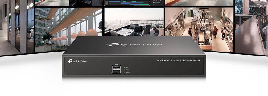 IP-Відеорегістратор TP-LINK VIGI NVR1016H 16 каналів, 2xUSB, H265+, 1xHDD, до 10 ТБ VIGI-NVR1016H фото