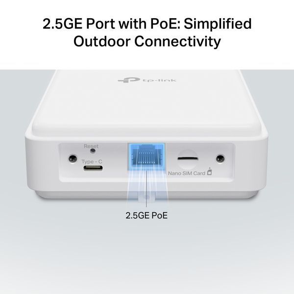 Зовнішній маршрутизатор TP-LINK NE200, 5G, 1x2.5GE LAN (PoE) NE200-OUTDOOR фото