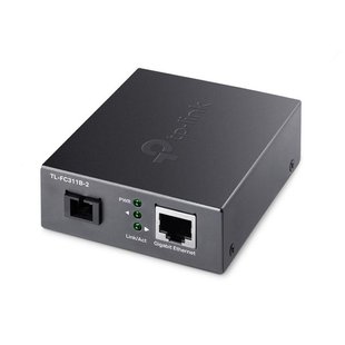 Медіаконвертер TP-LINK FC311B-2 1xGE, 1x1000BASE-LX, SM, WDM, 2km, SC FC311B-2 фото