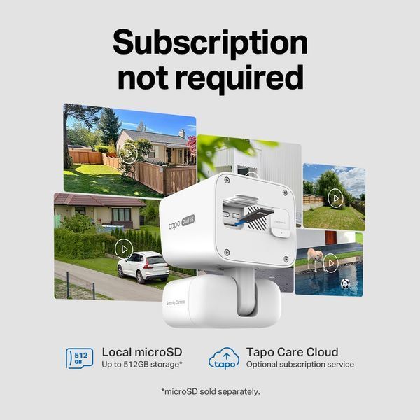 Комплект розумної бездротової камери TP-LINK TAPO C645D KIT 2K QHD та сонячної панелі TAPO-C645DKIT фото