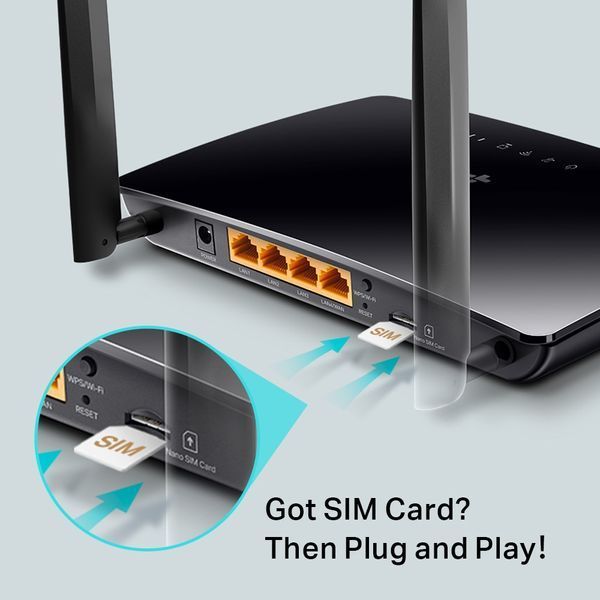 Маршрутизатор TP-LINK Archer MR202 AC750, 4G/LTE, 3xFE LAN, 1xFE LAN/WAN, MESH ARCHER-MR202 фото