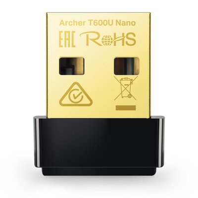 Адаптер WiFi TP-LINK Archer T600U nano AC600, USB ARCHER-T600U-NANO фото