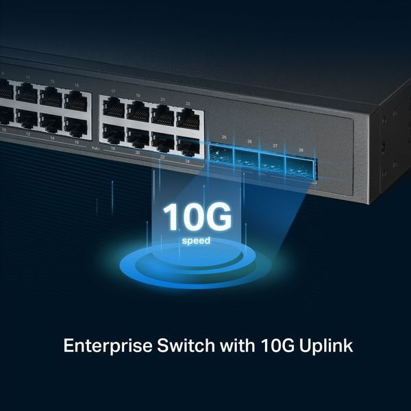 Комутатор TP-LINK TL-SG3428XPP-M2 24x2.5GE (24xPoE), 4xSFP+, 500Вт, Керований L2 TL-SG3428XPP-M2 фото