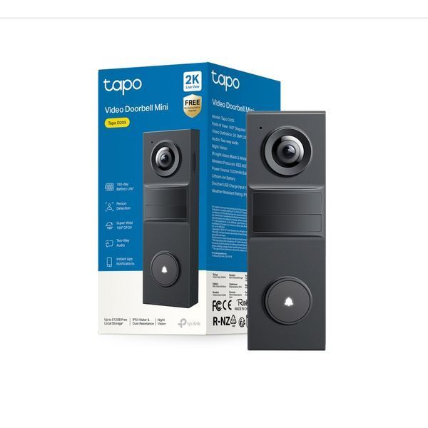 Розумний відеодзвоник з акумулятором TP-LINK Tapo D205 TAPO-D205 фото