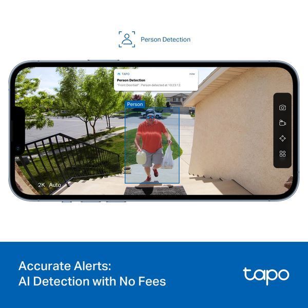 Розумний відеодзвоник з акумулятором TP-LINK Tapo D205 TAPO-D205 фото