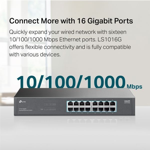 Комутатор TP-LINK LS1016G 16xGE, Некерований LS1016G фото