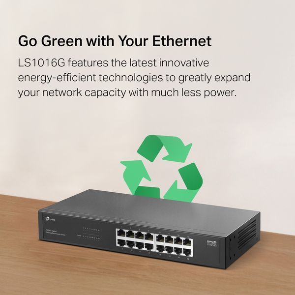 Комутатор TP-LINK LS1016G 16xGE, Некерований LS1016G фото