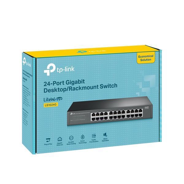 Комутатор TP-LINK LS1024G 24xGE, Некерований LS1024G фото