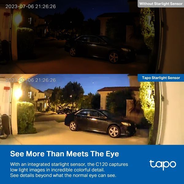 IP-Камера TP-LINK Tapo C120 2K N300 microSD motion detection TAPO-C120 фото