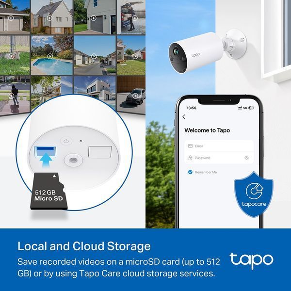 IP-Камера TP-LINK Tapo C410 3MP N300 microSD motion detection, зовнішня/внутрішня TAPO-C410 фото
