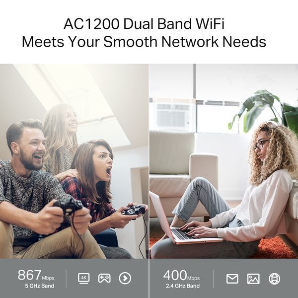 Маршрутизатор TP-LINK ARCHER A64 AC1200, 4xGE LAN, 1xGE WAN, MESH ARCHER-A64 фото