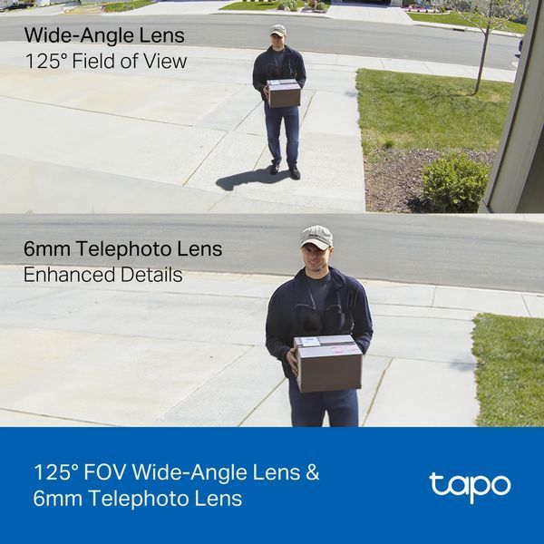 Камера IP з подвійним об'єктивом TP-LINK Tapo C246D 3MP N300 microSD motion detection TAPO-C246D фото